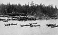 Indian canoe race 24 May 1899