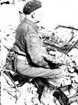War artist Captain Charles F. Comfort, Ortona, Italy, 11 March 1944 Marh 11, 1944.