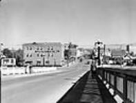 Central Avenue from the viaduct over the railway tracks Oct. 1949