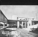 Roof Garden at Villa Savoye designed by Le Corbusier (lantern slide copied from photomechanical reproduction, used by J. Austin Floyd to illustrate lectures 1928 - 1934