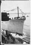 Pictou wartime shipbuilding. Launching unidentified ship 1942 - 1943