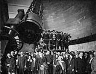 Opening ceremony of the Dominion Astrophysical Observatory - view of the telescope c.a. 1917