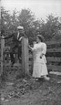 Unidentified couple, Monteith House, Rosseau Lake, Muskoka Lakes ca. 1908