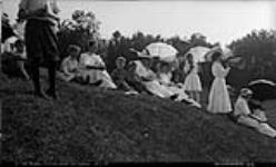 Spectators at the Royal-Clevelands Baseball Match, Rosseau Lake, Muskoka Lakes 29 July 1908