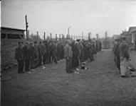 Concentration camp - general view of inspection 30 Ot. 1945