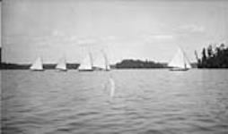 Muskoka Lakes Association Regatta, Sailing Race, Rosseau Lake, Muskoka Lakes 2 Aug. 1909