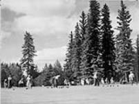 Bowling on the public greens - Prince Albert National Park c.a. 1945