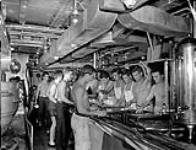 Galley and cafeteria aboard H.M.C.S. PRINCE ROBERT, 2 November 1945 November 2, 1945.