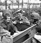 Personnel of the Cameron Highlanders of Ottawa buying 7th Victory Loan bonds, Maldegem, Belgium, 7 October 1944 October 7, 1944
