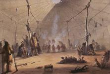 Hutte indienne 1867.