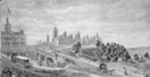 Les anciens ponts Dufferin et des Sapeurs, Ottawa August 1877