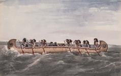 North West Canoe on Lake Ontario 1840