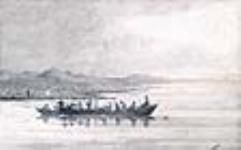 Boats Again Aground in Shoalwater Bay at Midnight / Nouvel échouement des bateaux à minuit dans la baie Shoalwater 7 July 1826