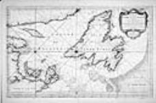 Carte réduite du Golphe de St.Laurent contenant l'Isle de Terre-Neuve et partie de la coste des Esquimaux... Par ordre de M. Rouillé ...MDCCLIV. A Paris chez M. Bellin Ingenieur de la Marine... [cartographic material] 1754.