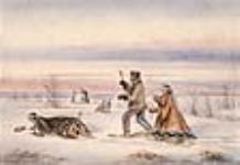 Snowshoeing ca. 1856