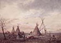 Indian Encampment on the Prairies 1911