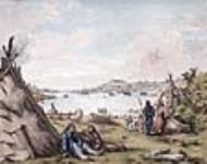 [View of Halifax from the Mi'kmaq Encampment at Halifax]. Original title: View of Halifax from the Indian Encampment at Dartmouth 1837.