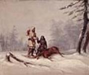 [Hunters with dead moose] n.d.