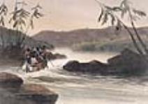 Rapides sur la rivière des Outaouais, en amont de la décharge de fer ca. 1836-1842