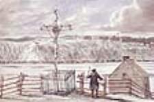 Vue de la Citadelle de Québec et du fleuve Saint-Laurent gelé, v. 1836 ca. 1836