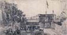 Réception en plein air chez M. Cauchon, Fort Garry, Winnipeg (Manitoba) 4 août 1881 4 août 1881
