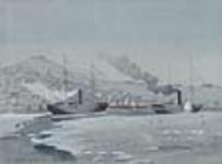 Les navires postaux anglais et terre-neuvien dans le port de Halifax 1861.