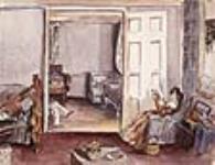 The Drawing Room at the Seigneury House, Beauharnois, Lower Canada / Le salon du Manoir de Beauharnois, Bas-Canada 10 juillet-12 novembre 1838