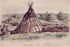 Wigwams montagnais à Mingan, Canada-Est ca. 1862
