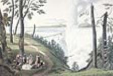 Les chutes Niagara : vue de la chute Horseshoe, à partir de l'île Goat 1833