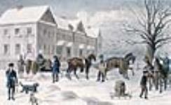 Casernes des officiers à Fredericton, hiver 1834 1836.