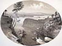 Vue sur la rivière des Outaouais, de Barrack Hill 1855