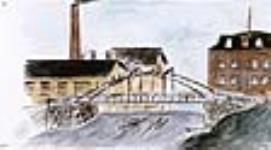 83. A.C. Denison's Paper Mills & Mechanic's Falls [sic] Bridge. Aug/2/78 1878