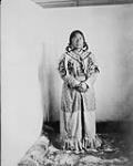 Inuit woman Suzie in her ball dress 1904.