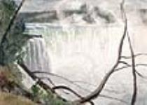 Les chutes Horseshoe vues de l'île Goat, chutes Niagara 4 August 1838