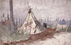 Indian Encampment near Georgian Bay, 1874