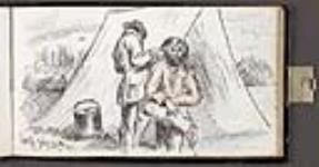 campement : se faisant couper les cheveux 27 July 1862