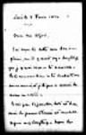 [Lettre autographe de T[homas] Aubert de Gaspé à son frère ...] 1884, février, 03