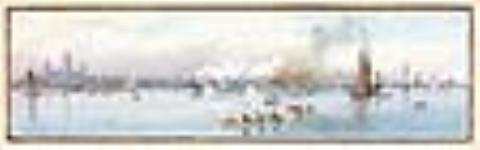 La course de bateaux de couple entre MM. Hanlon et Plaisted, baie de Toronto 1878