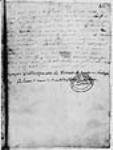 [Certificat de prise de possession du lac Érié au nom ...] (1670)