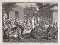 Réjouissances des peuples du Canada pendant que l'on porte le Défunt à la Cabane des Morts 1723