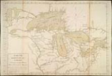 Partie occidentale du Canada contenant les lacs Ontario, Huron, Erié, et Lac Superieur [document cartographique] [1752].