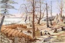 Muskrat Shooting, Grand Lake, New Brunswick, May 1854 May 1854