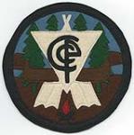YMCA Camp Pine Crest Torrance, Muskoka, Ontario 1927 : Cloth Badge [graphic material, object] / Unknown Artist 1927.
