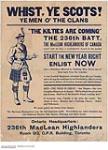 Whist, Ye Scots! Ye Men O' The Clans / The Kilties are Coming 1914-1918