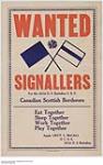 Wanted Signallers 1914-1918