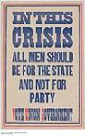 In This Crisis Vote Union Government 1914-1918