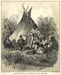 Indian Tepee & Rebel Half Breed [Métis] 1885
