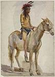 Indian Man on Horseback, from Buffalo Bill's Show 1887