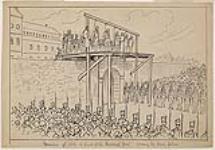 Execution of rebels in front of the Montreal Gaol n.d.