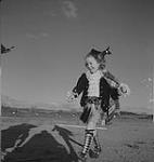 Highland Games, Antigonish, Aug. 1940, girl wearing highland dancer outfit [entre 1939-1951].